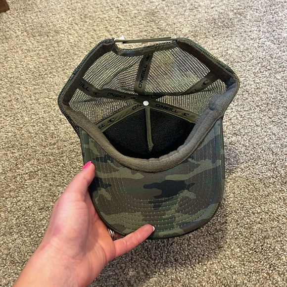 O’Neill Beso Del Sol camo trucker hat baseball hat cap unisex neon orange - Picture 3 of 3